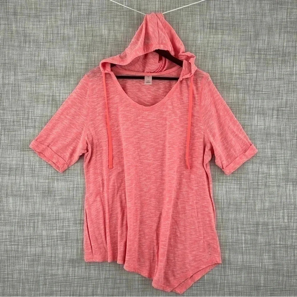 Livi Active Women's Size 18-20 Short Sleeve Hot pink hoodie 9236 - Picture 1 of 7